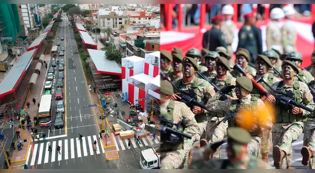 Empezó el cierre parcial de la avenida Brasil por instalación de tribunas para la Parada Militar