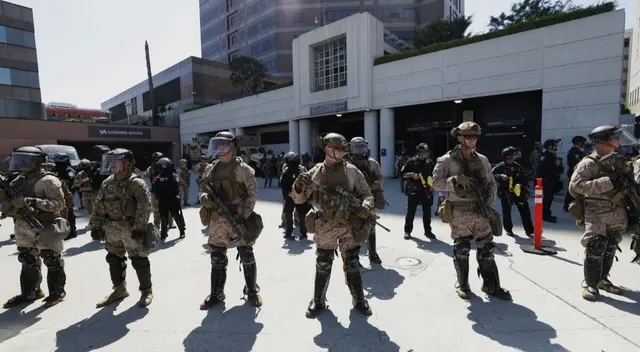 EEUU ordena retirada de marines tras redadas migratorias en Los Ángeles. EEUU ordena retirada de marines tras redadas migratorias en Los Ángeles.
