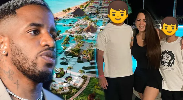 Melissa Klug y sus dos hijos con Jefferson Farfán se fueron de viaje a México.