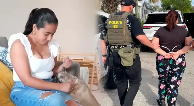 La joven colombiana fue arrestada por el ICE. La joven colombiana fue arrestada por el ICE.