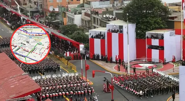 ¡Atención! Estas calles estarán cerradas por Fiestas Patrias y podrían afectar tu ruta este 28 y 29 de Julio