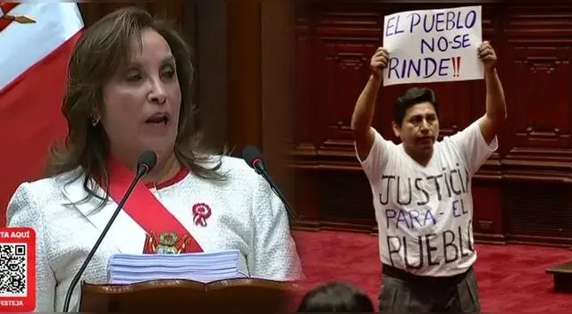 Congresistas interrumpen mensaje a la Nación de Dina Boluarte