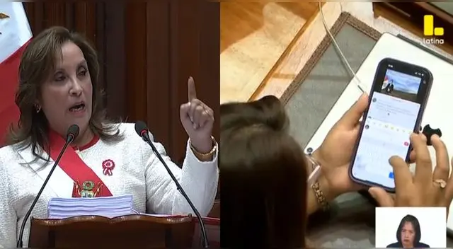 Una congresista fue captada por las cámaras viendo videos de TikTok en lugar de escuchar el Mensaje de la Nación Una congresista fue captada por las cámaras viendo videos de TikTok en lugar de escuchar el Mensaje de la Nación