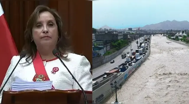 En un discurso de más de 4 horas, Dina Boluarte anunció que ña recuperación del río Rímac será de interés nacional