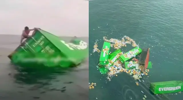 Decenas de productos, posiblemente de Aliexpress, Temu y Shein, cayeron al mar peruano