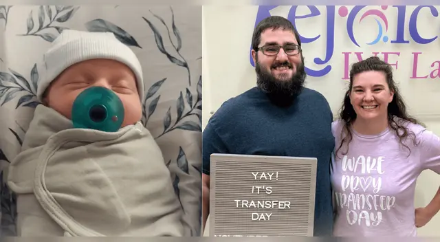 El embrión congelado que se convirtió en un bebé 30 años después.