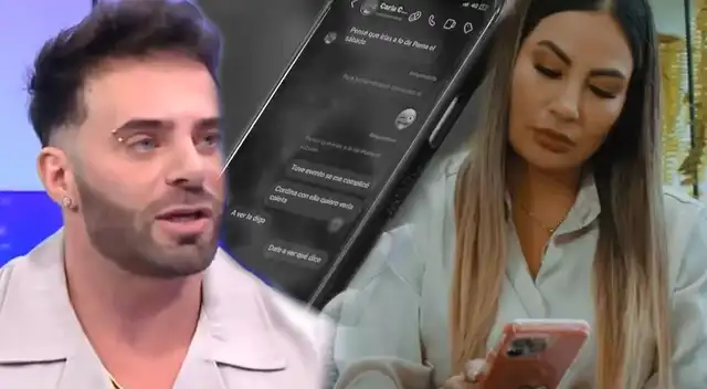 Renzo Spraggon mostró los chats que tuvo con la mánager de Pamela López.