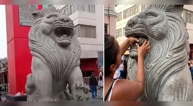 Los leones de la Calle Capón siguen siendo vandalizados por supuesto reto viral