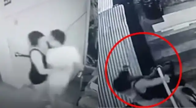 Las cámaras de seguridad del local registraron el terrible accidente en Huánuco. Las autoridades iniciaron con las investigaciones. Las cámaras de seguridad del local registraron el terrible accidente en Huánuco. Las autoridades iniciaron con las investigaciones.