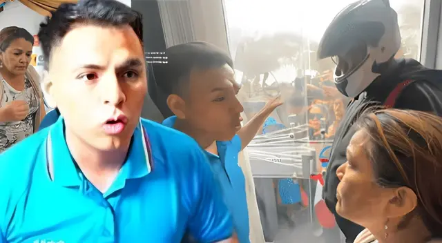 Alcalde de Ate se enfrenta a dueña de un local. Alcalde de Ate se enfrenta a dueña de un local.