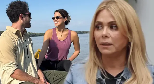 Valeria Piazzza y Pierre Cateriano viajaron tras supuestos problemas de la modelo en América Hoy.