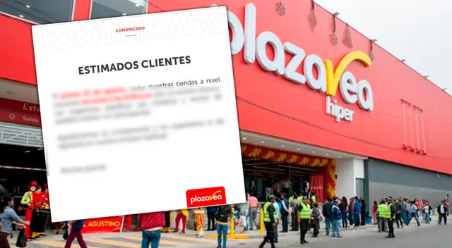 Conoce cuándo habrá este cambio de horario de Plaza Vea.