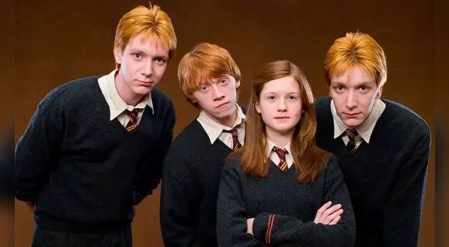 Rupert Grint, James Phelps, Oliver Phelps y Bonnie Wright interpretaron a los Weelsey. Foto: HBO