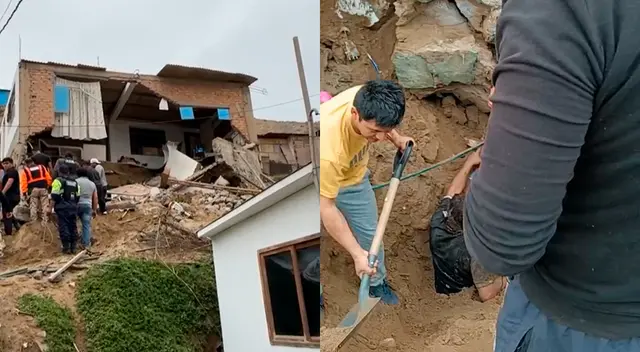 Un muerto y un herido tras derrumbe de muro en vivienda de Ancón Un muerto y un herido tras derrumbe de muro en vivienda de Ancón