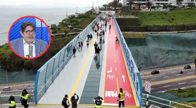 Alcalde de Miraflores defiende ciclovía del Puente de la Paz: “Los ciclistas están sumamente contentos”