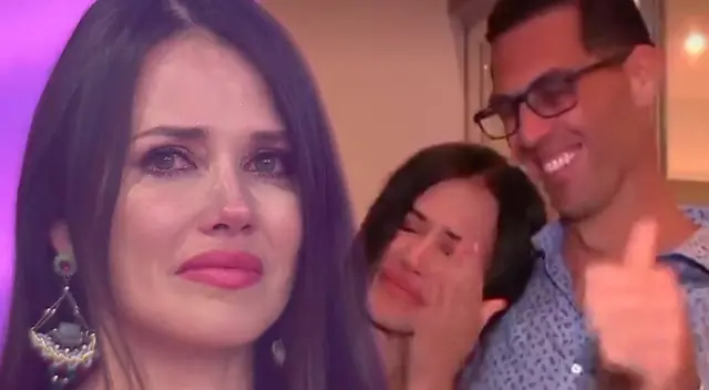 Maju Mantilla no pudo evitar quebrarse al mencionar lo agradecida que está por su familia.