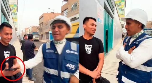 Alcalde de Ate se limitó a apoyar al joven tras descubrir que este tenía un buen celular.