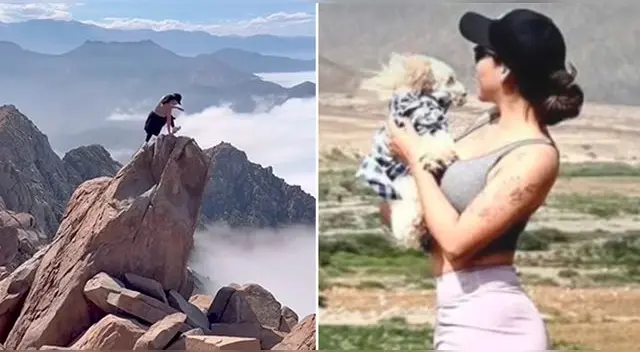 La joven compartió en su Instagram sus últimas imágenes desde lo alto del cerro Chiputur
