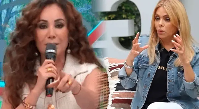 Janet Barboza REAPARECE en las oficina de GV Producciones tras el FIN de América Hoy