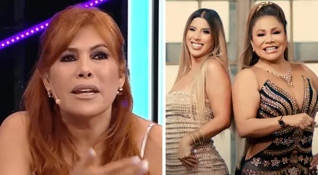 La conductora arremete contra las cantantes.