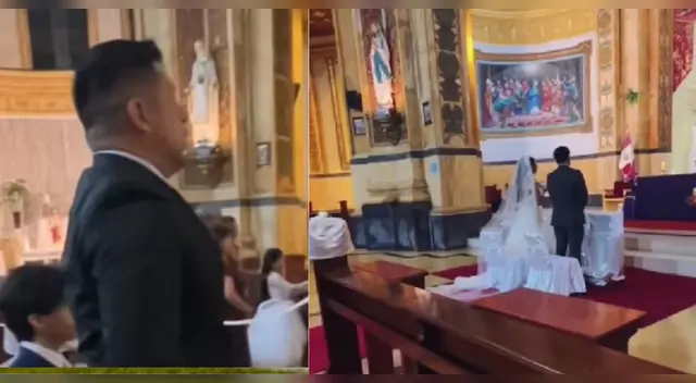 Peruano no resistió más y toma radical decisión durante boda religiosa de su mejor amigo