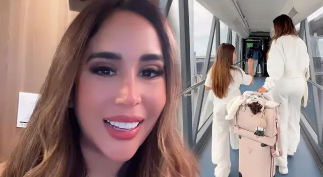 Melissa Paredes habló sobre su viaje al extranjero junto a su hija.