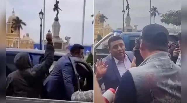 alcalde Wilmer Sánchez recibe huevazo en protesta tras atentado