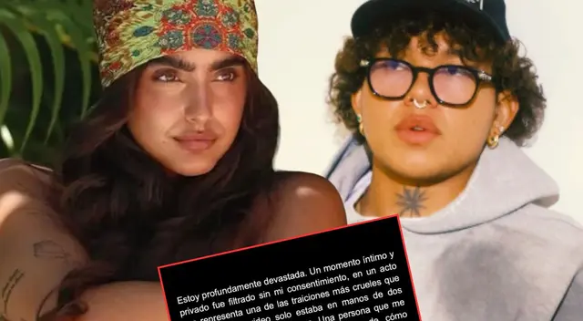 Isabella Ladera se pronuncia sobre video con Beéle.