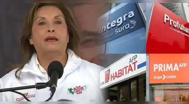 Dina Boluarte no se opondrá a un octavo retiro de las AFP