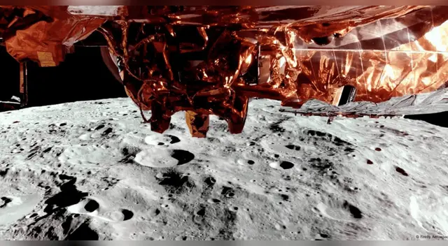 NASA confirma aterrizaje exitoso de nave privada en la Luna.