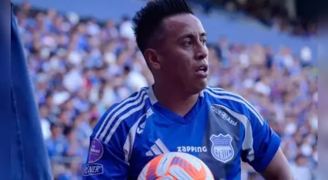 Christian Cueva se perderá los próximos partidos de su club tras sufrir una dura lesión. Foto: Emelec
