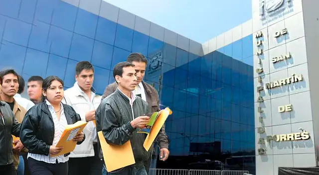 Municipalidad de San Martin de Porres abre convocatoria laboral para personas con secundaria y estudiantes técnicos