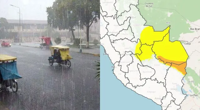 Estas son las 6 regiones que entrarán en alerta máxima por 72 horas en Perú: Senamhi revela las zonas afectadas