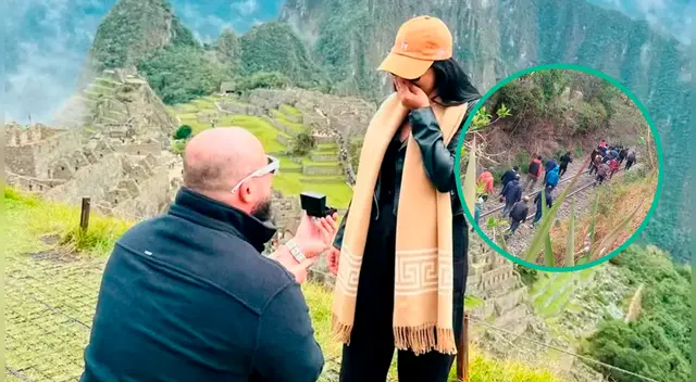 La pareja brasileña que se comprometió en Machu Picchu tras caminar 12 kilómetros
