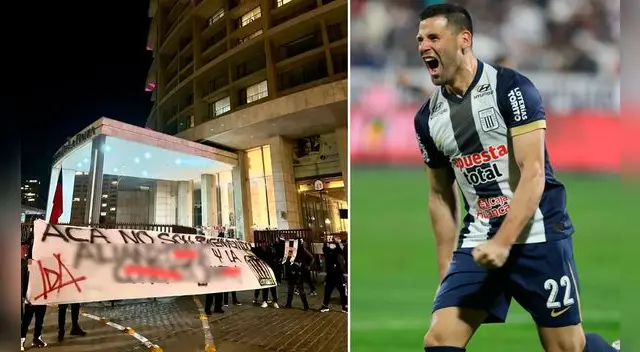 Alianza Lima fue recibida por pancartas e insultos de parte de la barra de U de Chile. Foto: composición EP