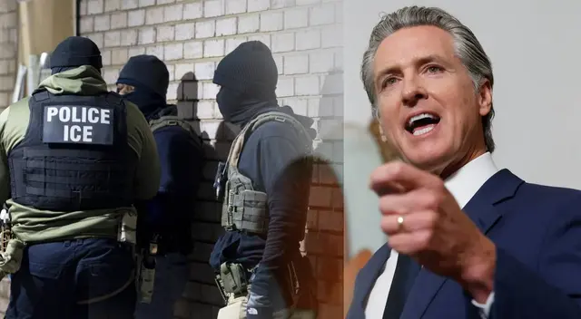 ICE rechaza nueva ley firmada por Gavin Newsom.