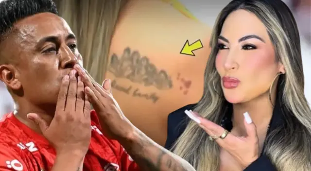 Pamela López mantiene pacto de amor con Christian Cueva por medio de un tatuaje.