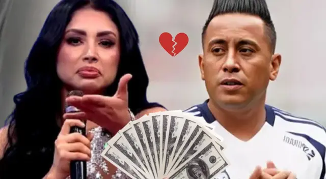 Pamela Franco terminaría con Christian Cueva porque no le paga una deuda.