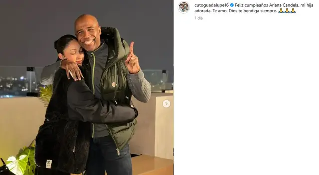 Cuto Guadalupe presentó públicamente a su hija Ariana.  