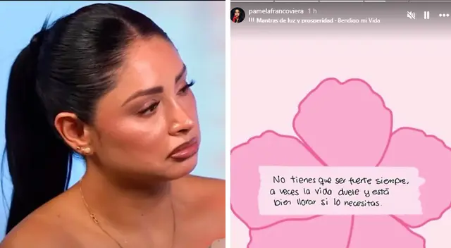 Pamela Franco comparte sensible mensaje. Pamela Franco comparte sensible mensaje.