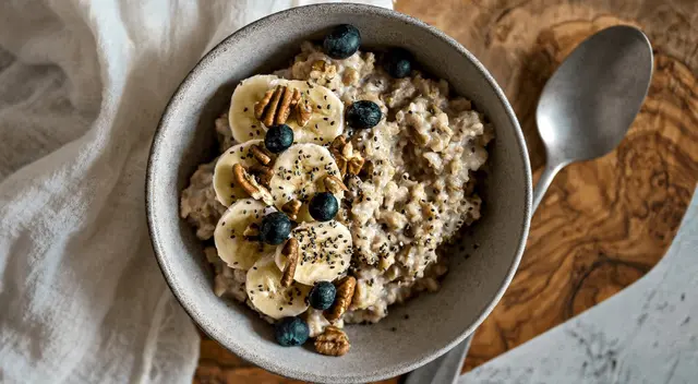 Beneficios de comer avena en el desayuno para la salud del corazón.