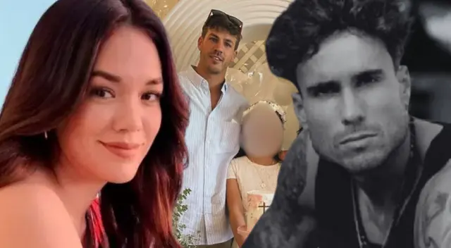 Jazmín Pinedo y su novio Pedro Araujo celebran primera comunión de su hija con Gino Assereto.