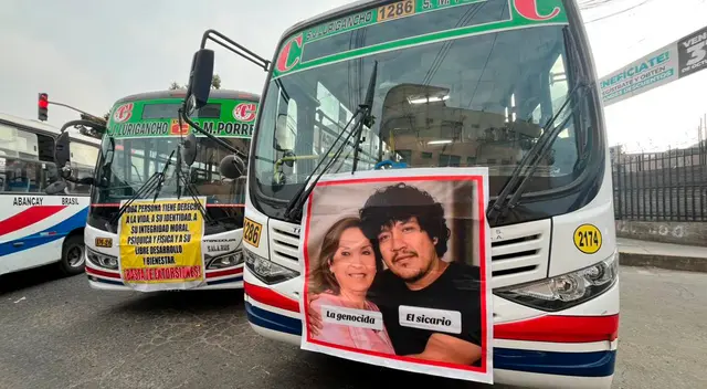 Buses de la Línea C de la empresa de Transportes Huascar bloquean accesos al Túnel Santa Rosa y la avenida Flores de la Primavera, SJL