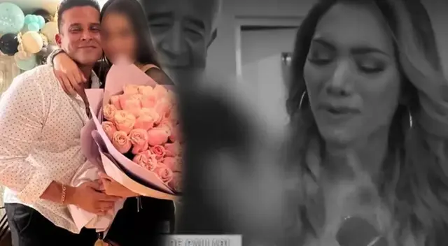 Isabel Acevedo se mostró muy emocionada por las palabras de Christian Domínguez.