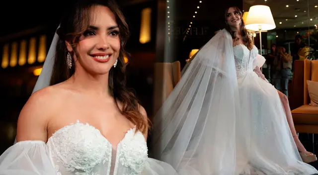 Rosángela Espinoza ENCIENDE LAS ALARMAS al lucirse en vestido de novia: "Fue demasiado lindo"