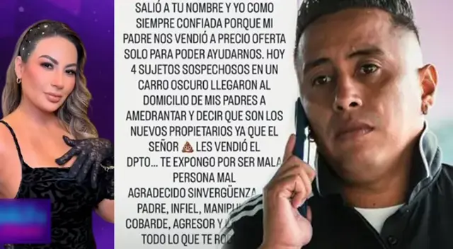 Pamela López expuso que Christian Cueva vendió su departamento.