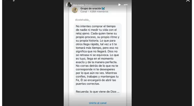 Publicación del hermano de Christian Cueva. Fuente: Instagram.