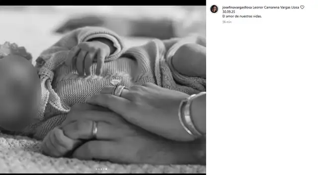 Josefina Vargas Llosa compartió algunas fotografías de su pequeña.  