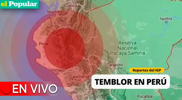 Conoce EN VIVO los temblores que ocurren en el Perú, según IGP.