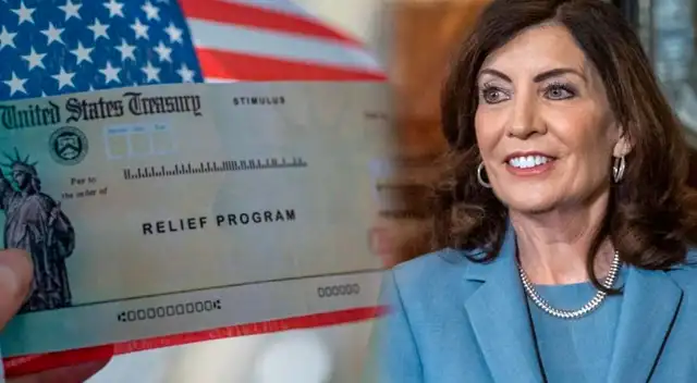 Kathy Hochul enviará cheques de hasta 400 dólares a residentes en Nueva York.